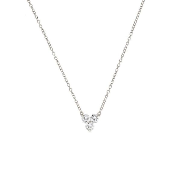 NEW Crystal Bloom Necklace Sterling Silver - Picture 2 of 12